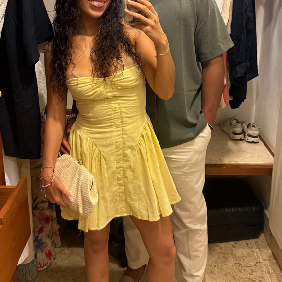 Runaway The Label - Limoni Mini Dress - Lemon - XXS - Picture 3 of 3